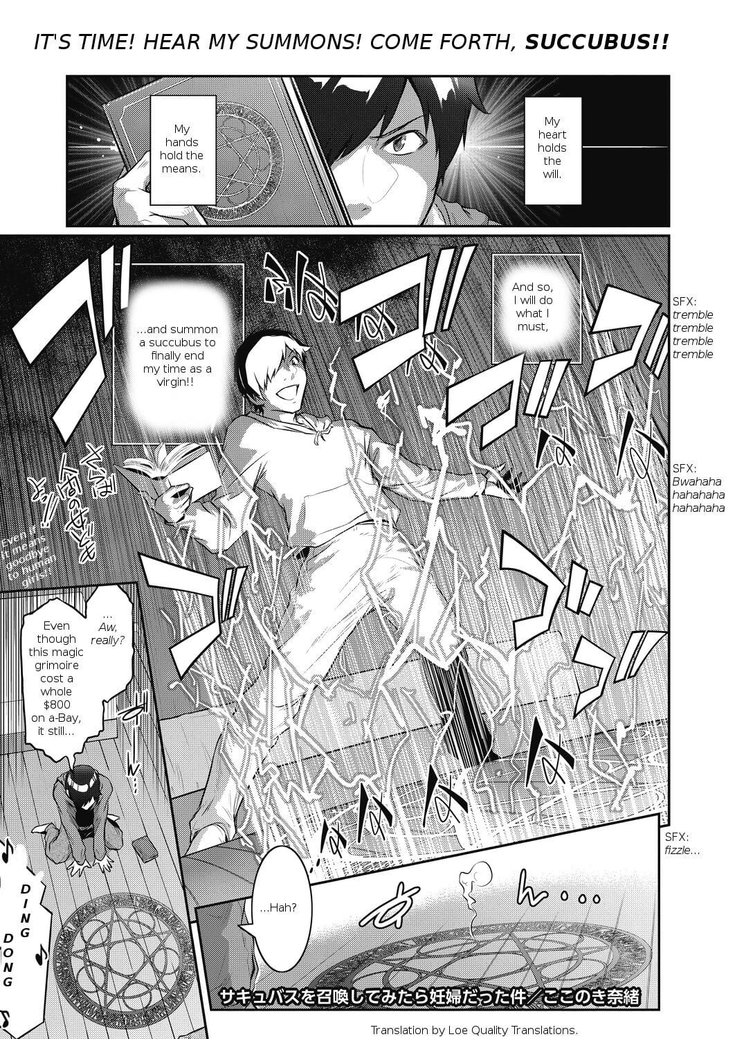 Succubus o Shoukan Shitemitara Ninpu datta Ken - I Figured Id Try and Summon a Succubus- but... page 1