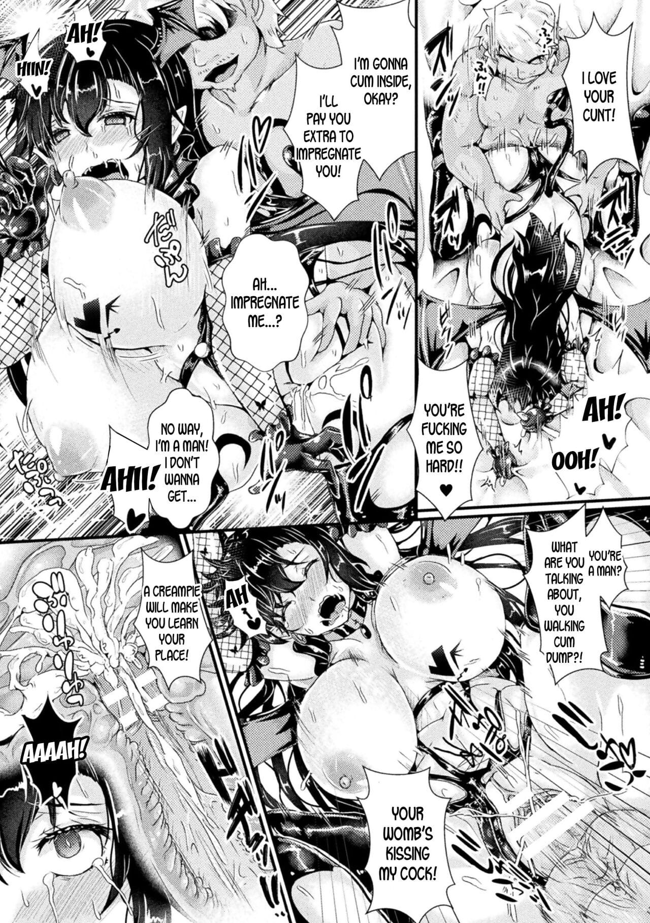 Nyotaika Kishi no Junan Inma Baishunfu Ochi - The Genderbent Knights Passion Turn into a Succubus and Get Pregnant! page 1